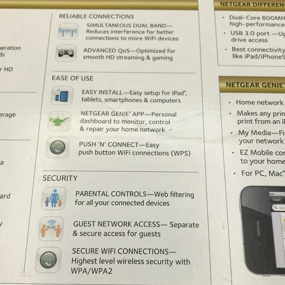 NETGEAR AC1600 Dual Band Wi-Fi Gigabit Router (R6250)